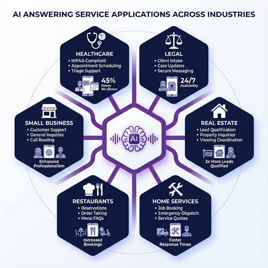 AI Answering Service Industry Applications
