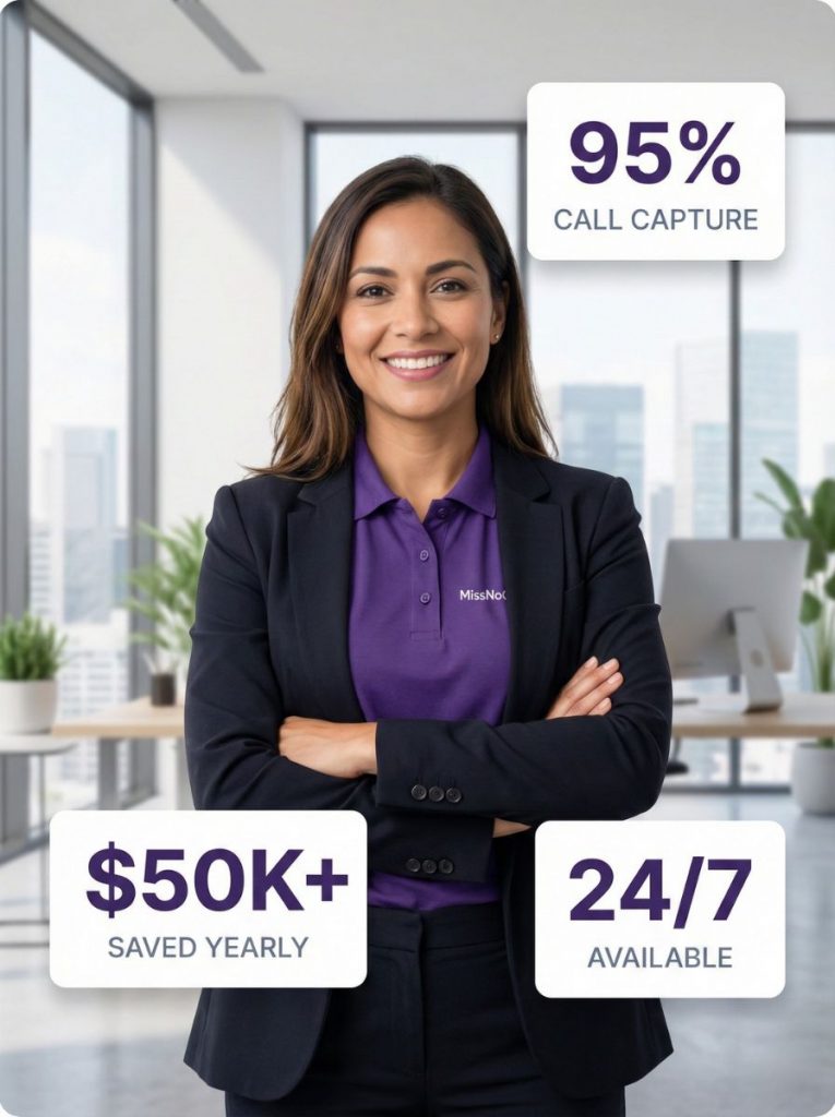 Business owner with AI receptionist success